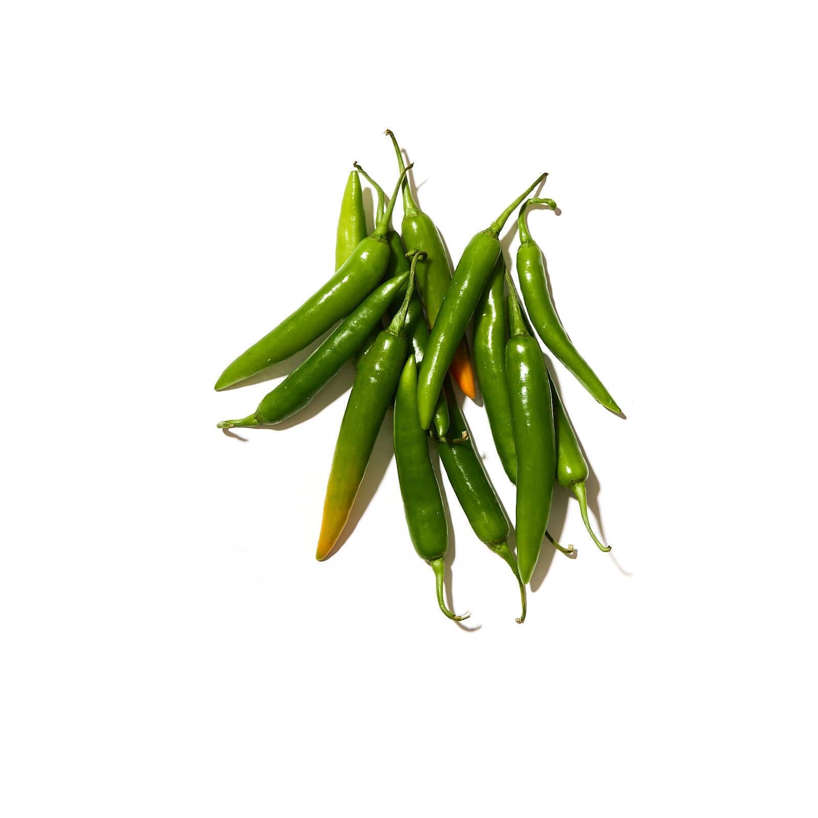 Chili grænn pakkaður