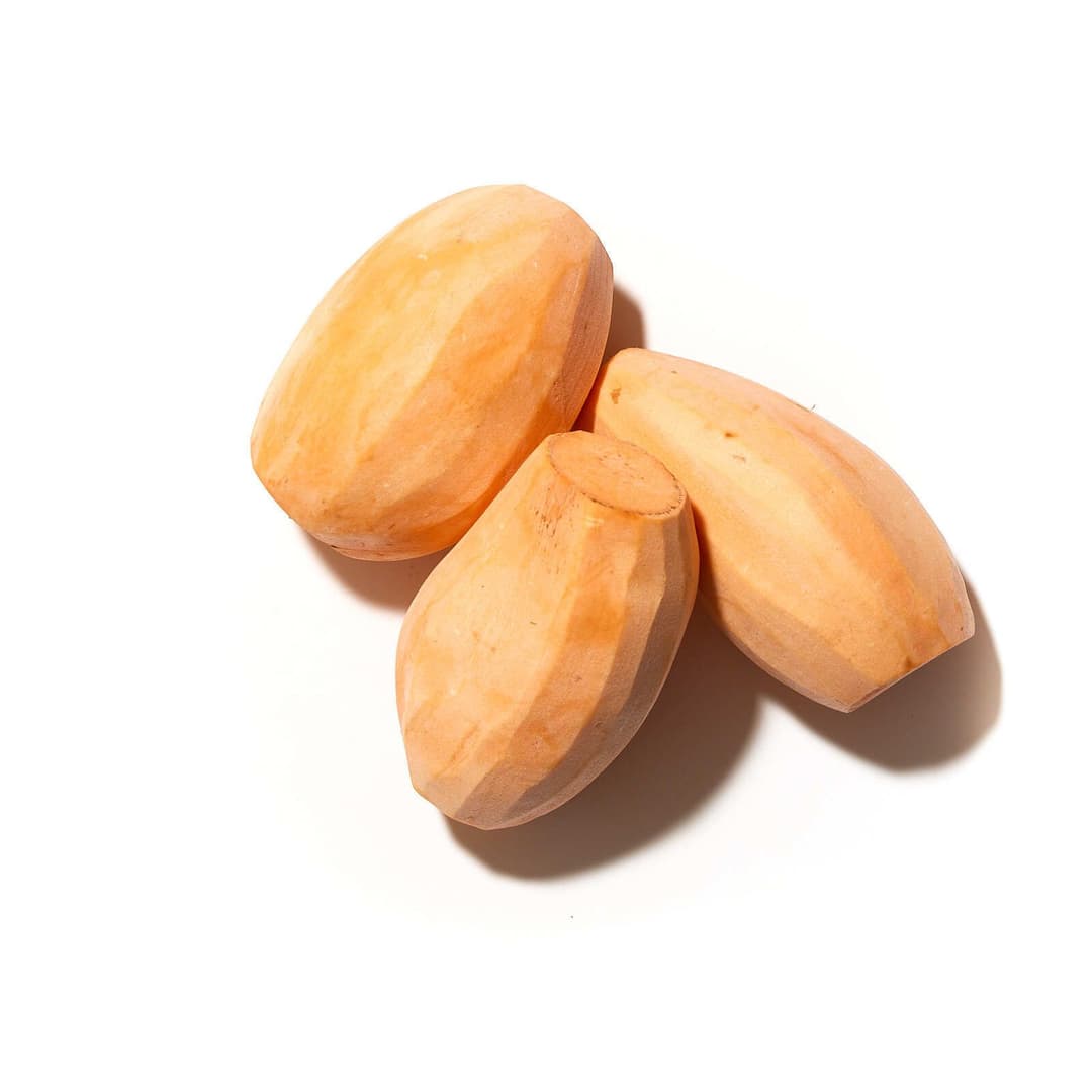 Sætar kartöflur skrældar