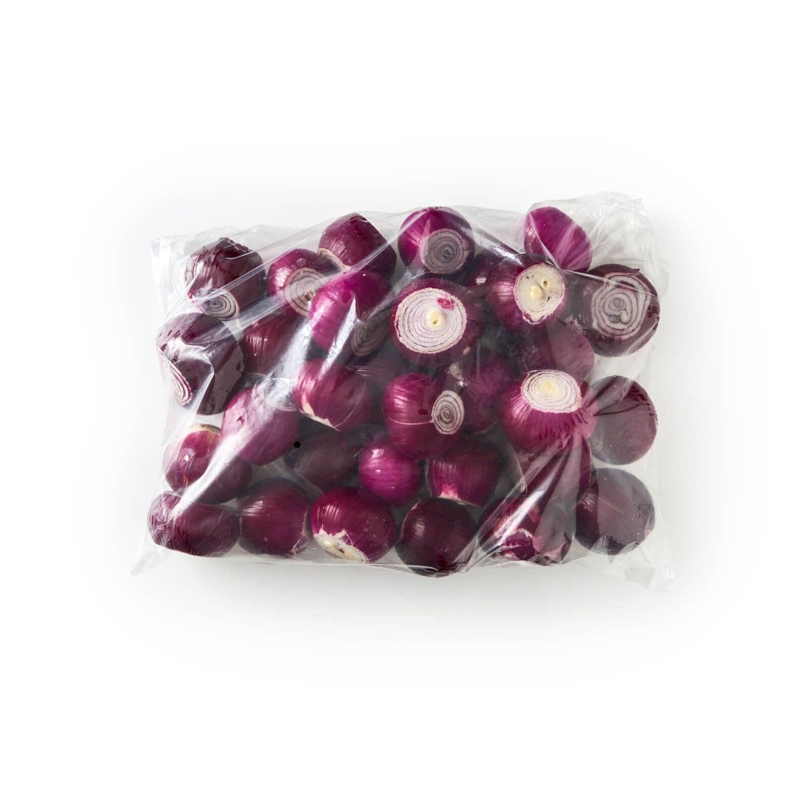 Rauðlaukur skrældur