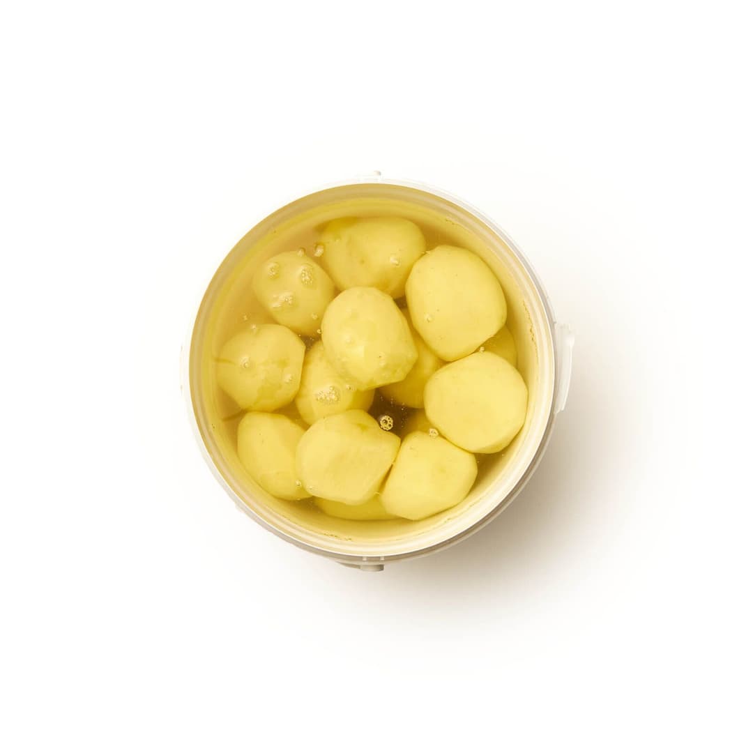 Bökunarkartöflur skrældar