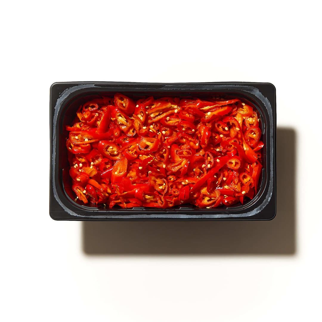 Chili rauður sneiddur